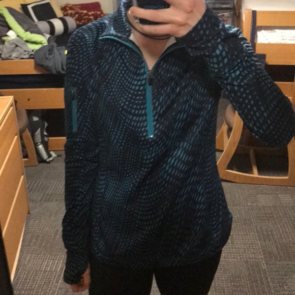 Navy Blue half zip with dots - Picture 4 of 6